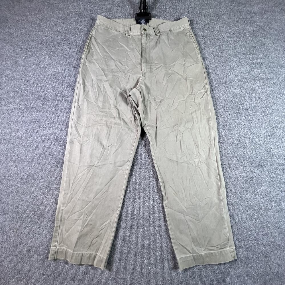 Polo Ralph Lauren Chino Pant Men's 36x30 Gray Cotton Straight Preppy Career